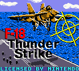 F-18 Thunder Strike Title Screen